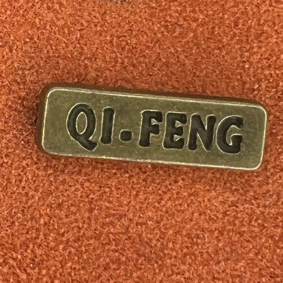 QI.Feng Hiking Burnt Orange Shoes Euro Size 44 Suede-Look Slip-Resistant Sneaker - Picture 10 of 11